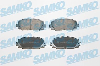 KIT PLAQUETTES FREIN AVANT TOYOTA YARIS P9 P13 1KR-FE 1ND-TV AKEBONO SAMKO - 5SP1333