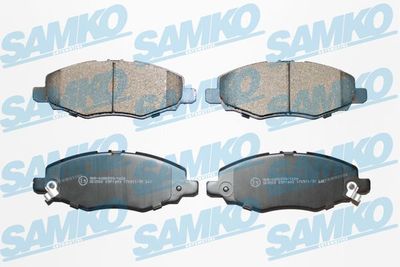 KIT PLAQUETTES FREIN AVANT TOYOTA HILUX VII VIGO 2WD 2KD-FTV 2TR-FE SAMKO - 5SP1449