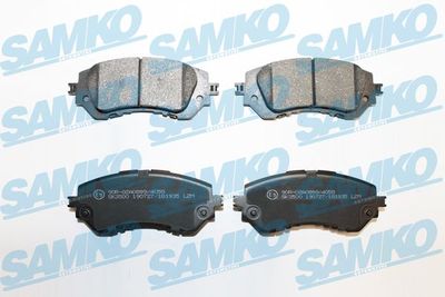 KIT PLAQUETTES FREIN AVANT TOYOTA YARIS P15 2NZ-FE AKEBONO SAMKO - 5SP1935