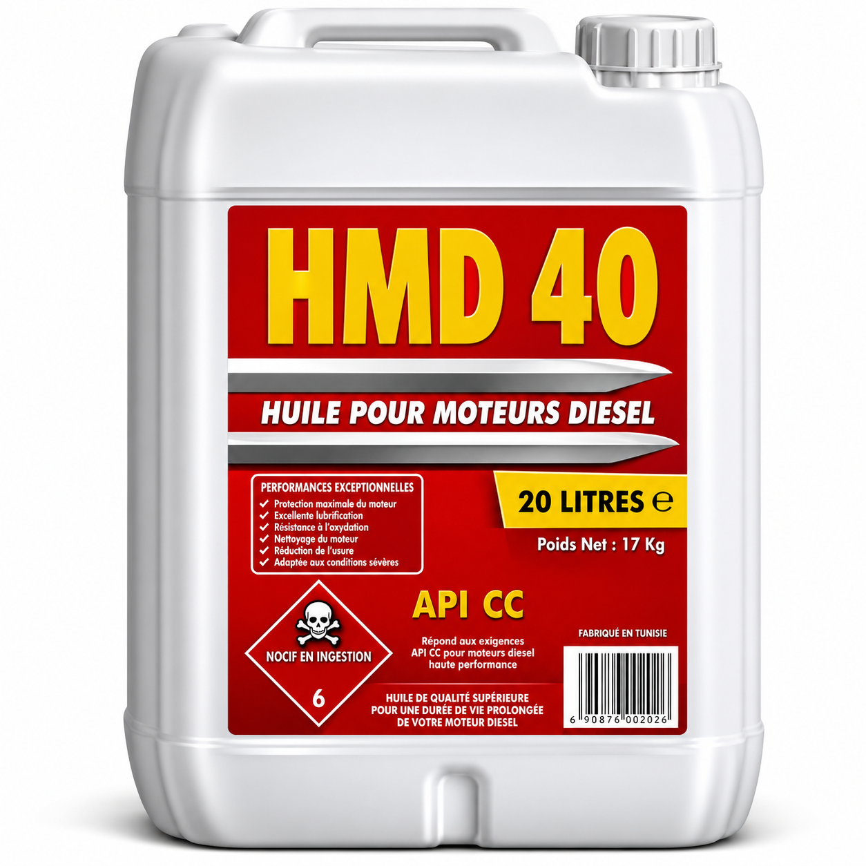 HUILE MOTEUR 20L SHELL HMD40 - SH40/HMD4020L
