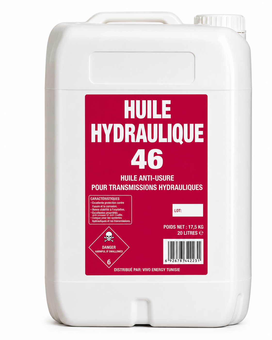 HUILE HYDRAULIQUE 46 SHELL - SHHYD46
